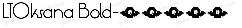 LTOksana Bold字体转换